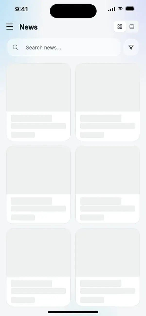 News in the app
