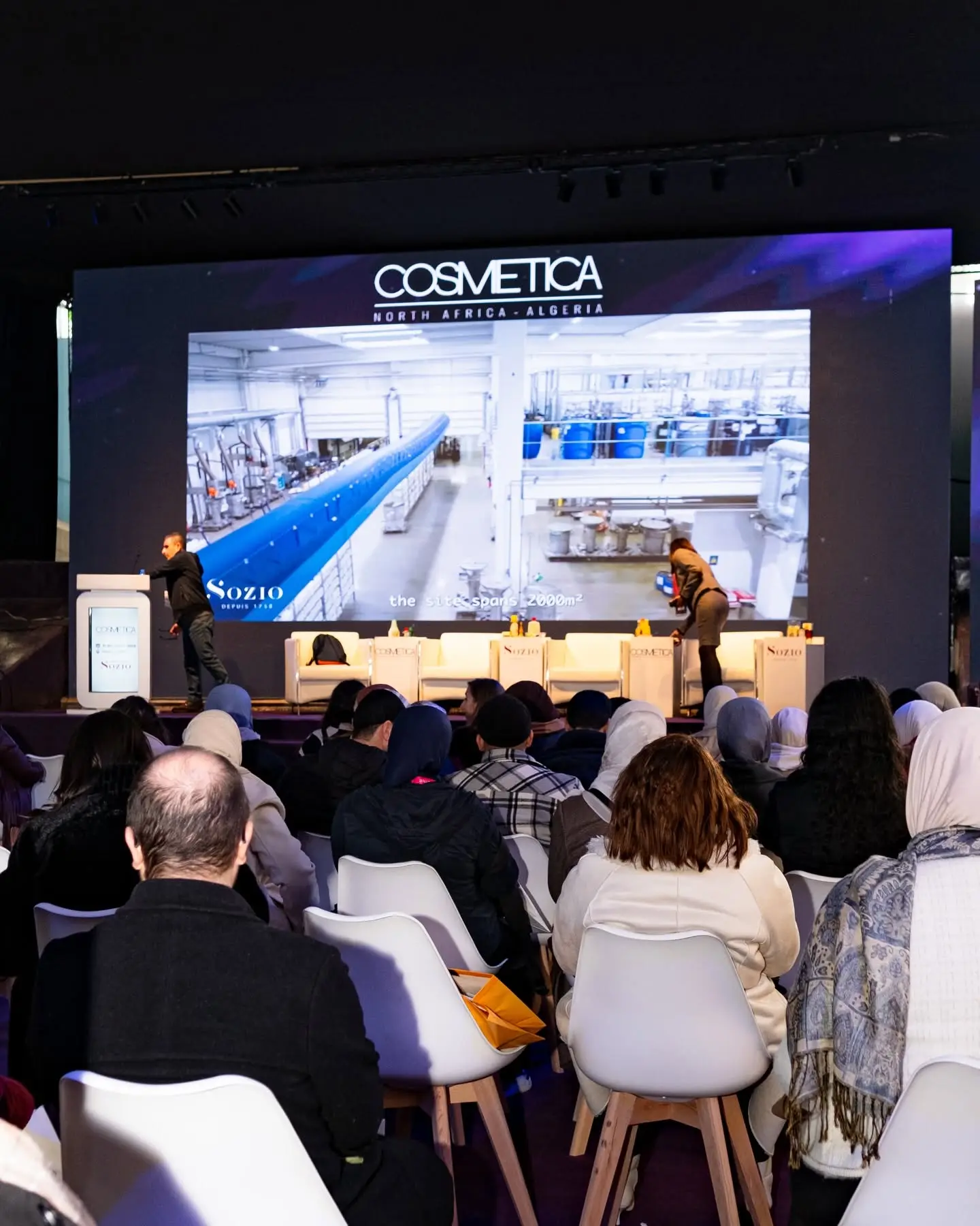 The Cosmetica Africa conference room during a session