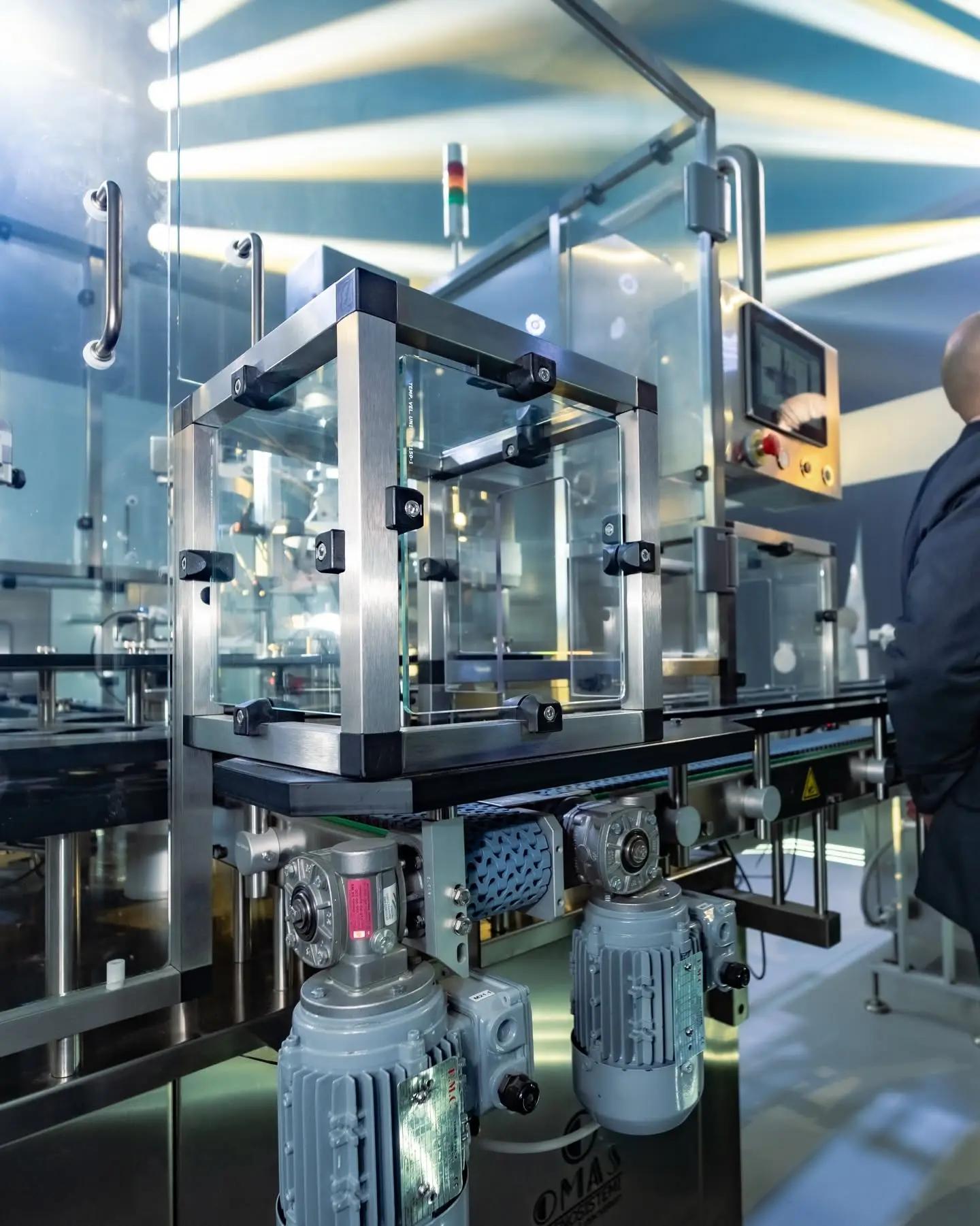 A packaging line on show at a machinery maker's stand