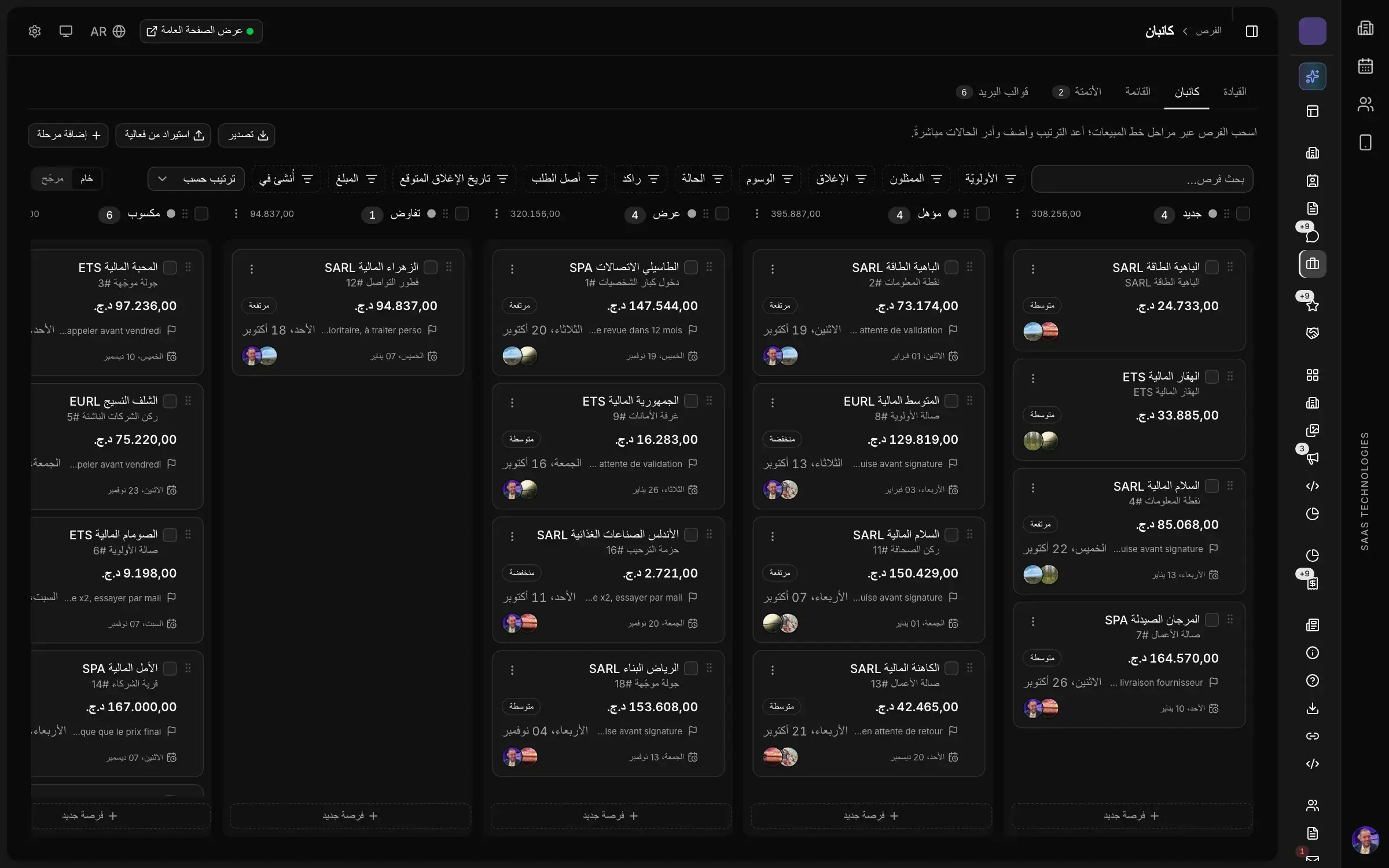 لوحة الفرص