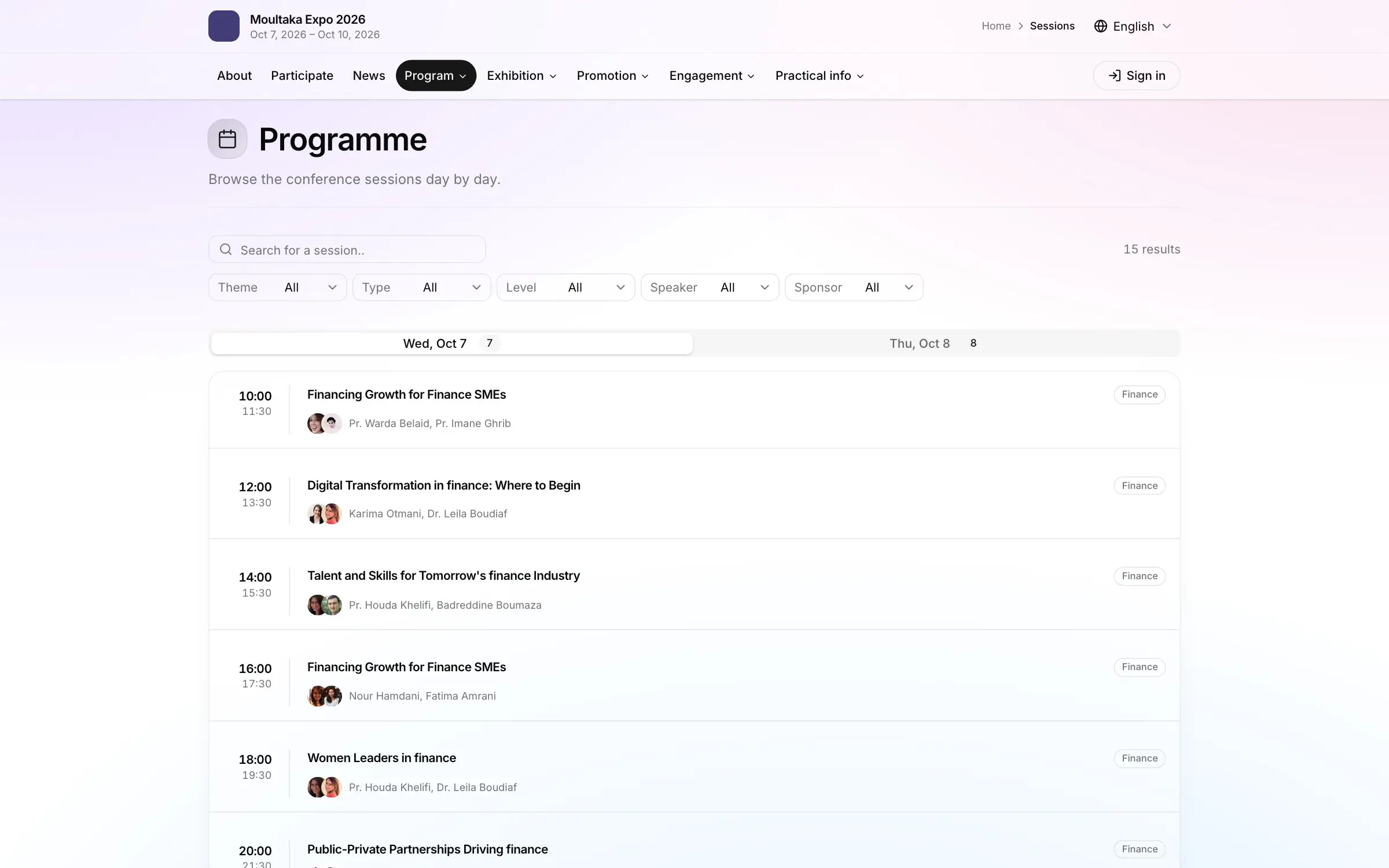 The programme, open to everyone