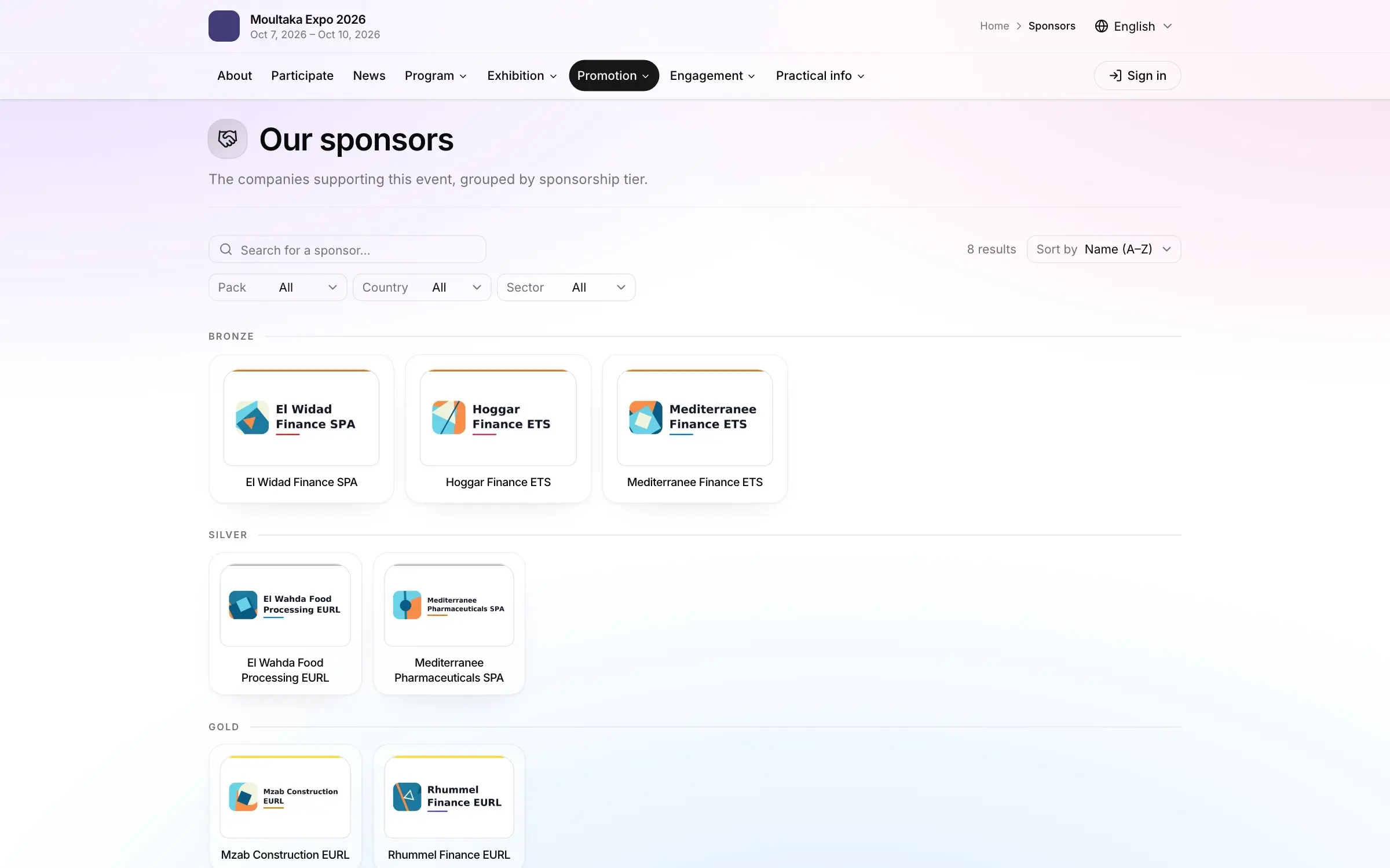 Sponsors get the visibility they paid for